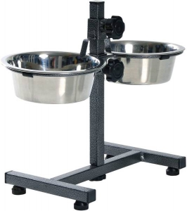 Foto Trixie - Bar per Cani con 2 Ciotole in Acciaio inox da 4,5L con Altezza regolabile fino a 60 cm