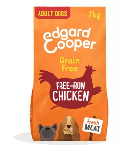 Foto Edgard & Cooper Adult Grain Free al Pollo Ruspante Fresco con Mango, Mirtillo, Mela e Carota da 7 Kg