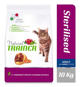 Foto Natural Trainer - Sterilised Adult con Prosciutto Crudo da 10 Kg