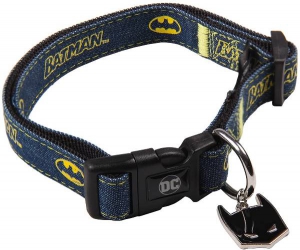 Foto For Fan Pets - Collare Batman, Licenza Ufficiale DC Comics