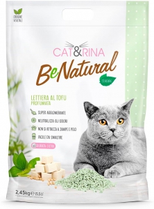 Foto Cat&Rina - BeNatural Lettiera per Gatti al Tofu al Tè Verde da 5,5LT