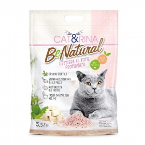 Foto Cat&Rina - BeNatural Lettiera per Gatti al Tofu alla Pesca da 5,5LT