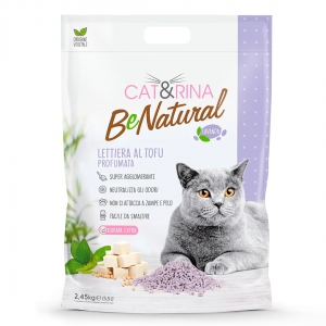 Foto Cat&Rina - BeNatural Lettiera per Gatti al Tofu alla Lavanda da 5,5LT