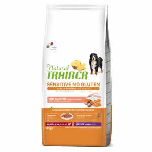 Foto Natural Trainer - Sensitive No Gluten Mature Medium/Maxi con Salmone da 12 Kg