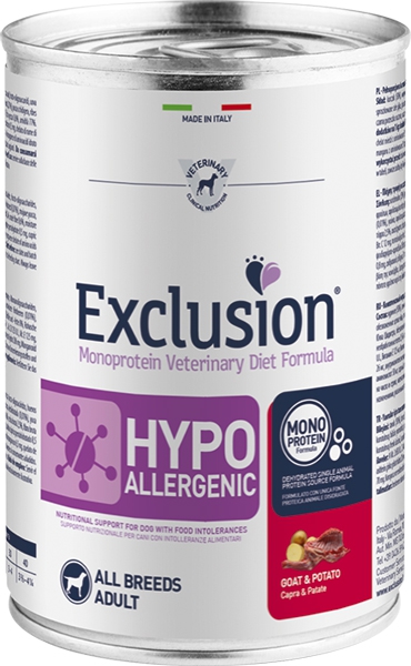 Foto Exclusion - Hypoallergenic alla Capra e Patate da 400 gr