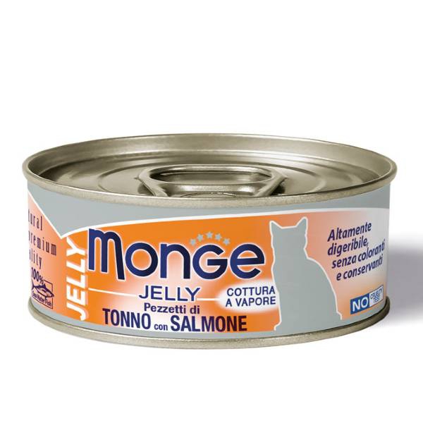 Foto Monge - Jelly Pezzetti di Tonno con Salmone da 80g