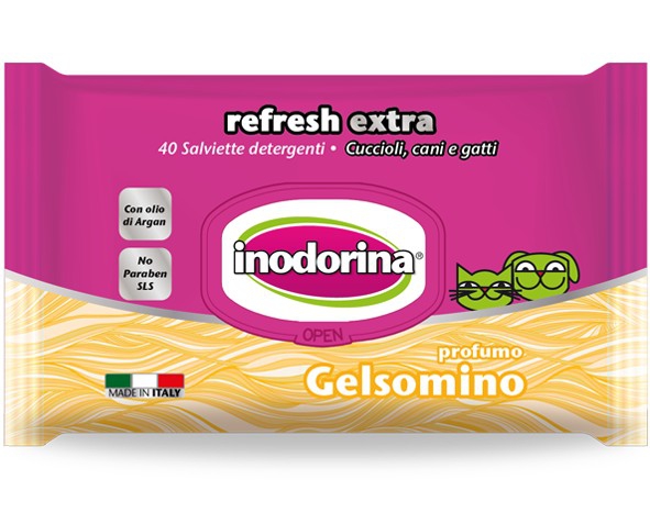 Foto Inodorina - Salviette Refresh Extra al Profumo di Gelsomino 40 pz