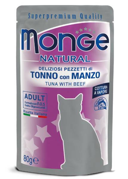 Foto Monge - Natural Buste al Tonno con Manzo da 80g 