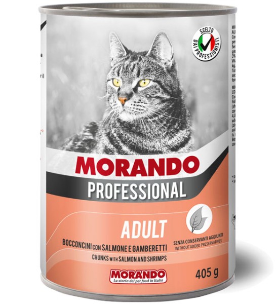 Foto Miglior Gatto Professional - Bocconcini con Salmone e Gamberetti da 405g