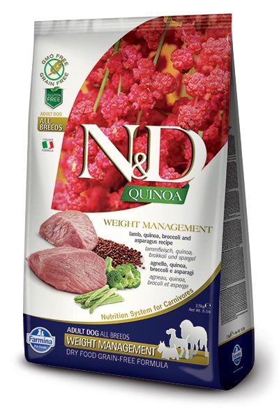 Foto Farmina N&D - Grain Free Quinoa Adult Weight Management all'Agnello, Quinoa e Broccoli da 7 Kg
