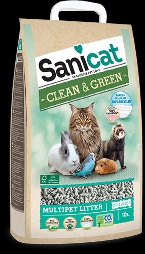 Foto Sanicat - Lettiera Ecologica Clean & Green in Cellulosa 10L
