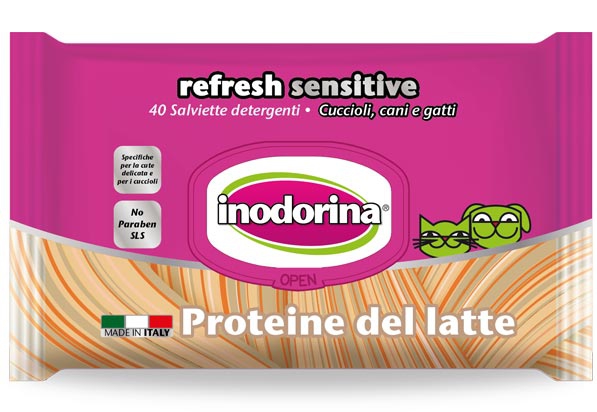 Foto Inodorina - Salviette Refresh Sensitive alle Proteine del Latte 40 pz