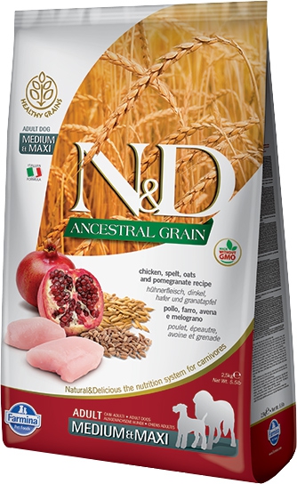 Foto Farmina N&D - Low Ancestral Grain Adult Medium/Maxi Pollo e Melograno da 12 Kg