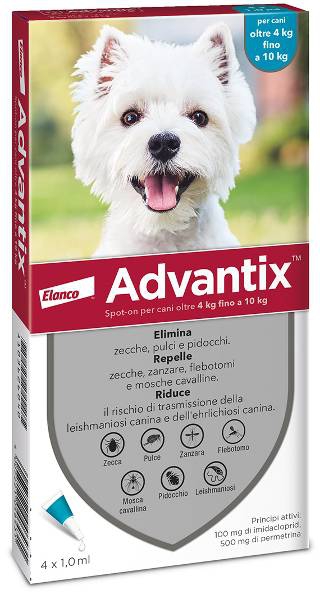 Foto Bayer - Advantix per Cani di 4-10 Kg da 4 x 1 ml