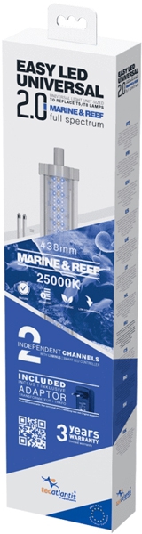 Foto Aquatlantis - Easy LED Universal 2.0 Marine Reef 438mm 25000K 20W