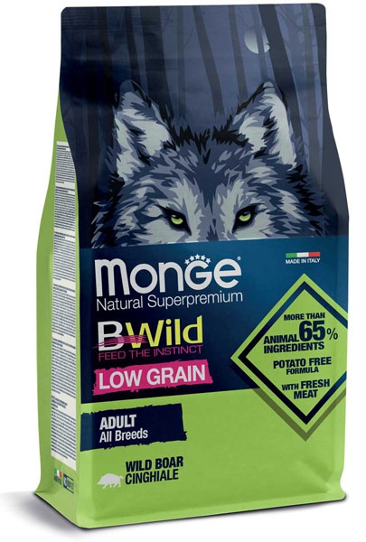 Foto Monge BWild - Low Grain All Breeds con Cinghiale da 12 Kg