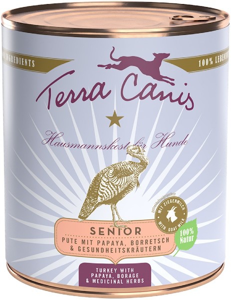Foto Terra Canis - Senior al Tacchino con Papaia, Borragine e Erbe Medicinali da 800gr