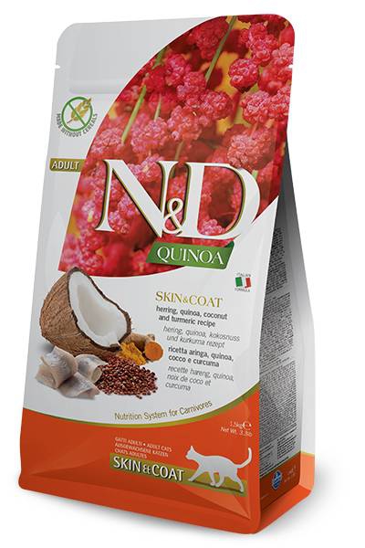 Foto Farmina N&D - Adult Skin&Coat all'Aringa con Quinoa, Cocco e Curcuma da 5 kg