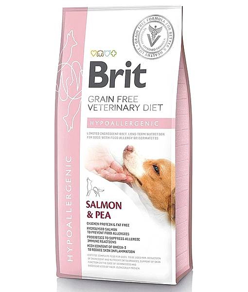 Foto Brit Veterinary Diet - Hypoallergenic con Salmone, Piselli e Grano Saraceno da 12 Kg