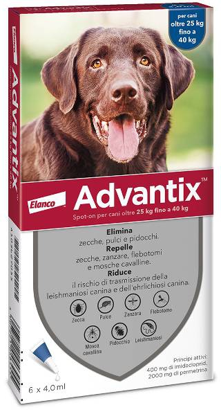 Foto Bayer - Advantix per Cani di 25-40 Kg da 6 x 4 ml