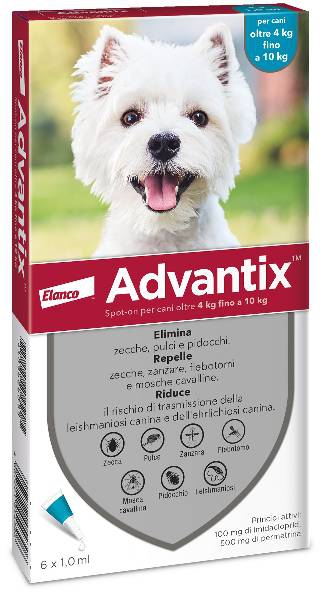 Foto Bayer - Advantix per Cani di 4-10 Kg da 6 x 1 ml