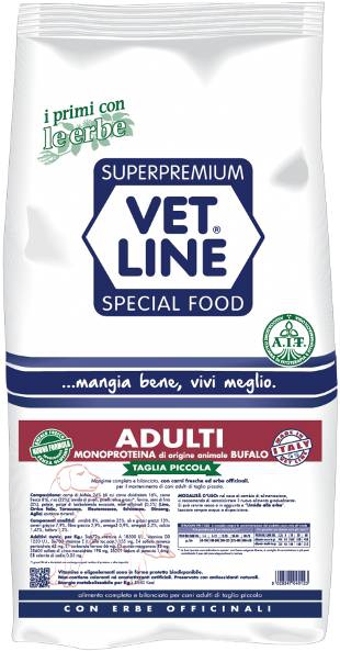 Foto Vet Line - Adult Monoproteico Taglia Piccola al Bufalo da 12,5 Kg