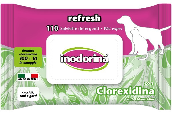 Foto Inodorina - Salviette Refresh con Clorexidina 110 pz