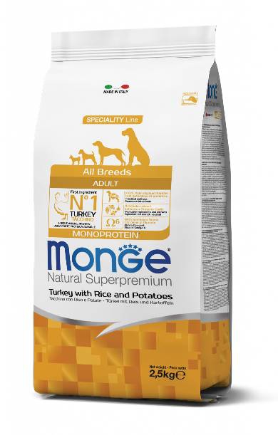 Foto Monge Speciality Line - All Breeds Adult con Tacchino, Riso e Patate da 12 Kg
