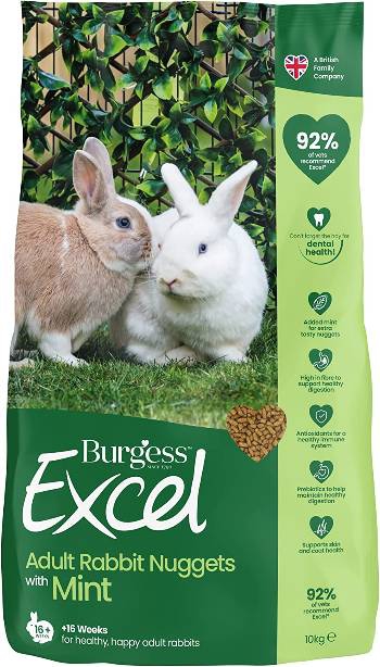 Foto Burgess Excel - Adult Coniglio con Pepite alla Menta da 10 Kg