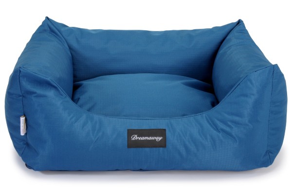 Foto Dreamaway - Petit Sofa Boston Blu Petrolio 120x100x28 cm