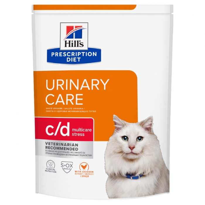 Foto Hill's - Prescription Diet Feline Urinary Care c/d Multicare Stress con Pollo da 3 Kg