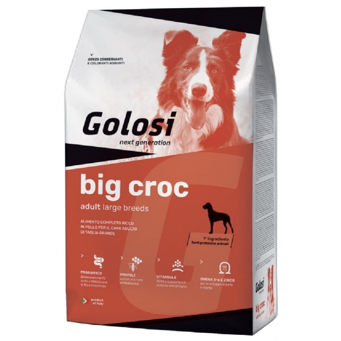 Foto Golosi - Dog Adult Large Breeds Big Croc con Pollo da 12 Kg