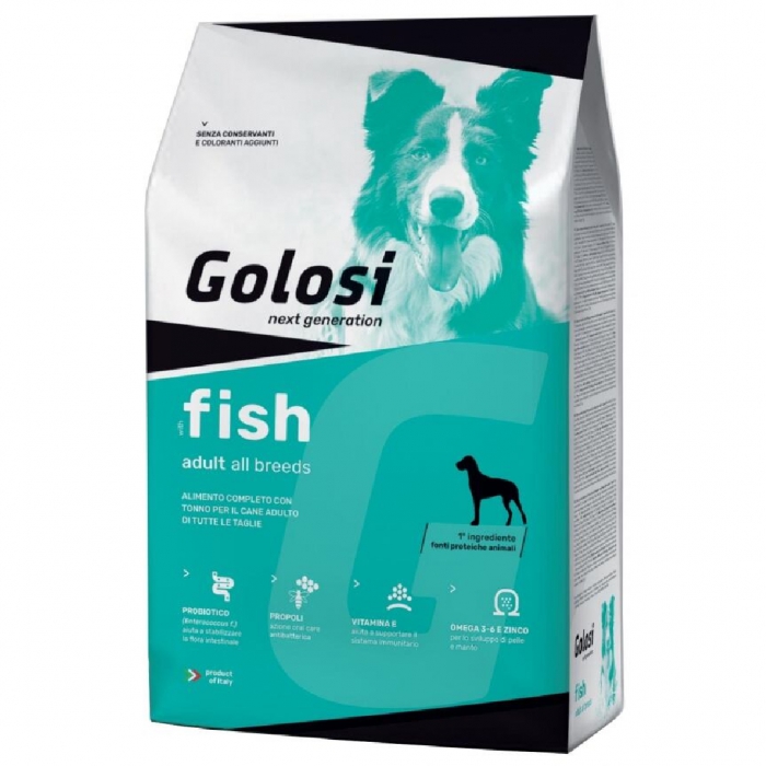 Foto Golosi - Dog Adult All Breeds Fish da 12 Kg