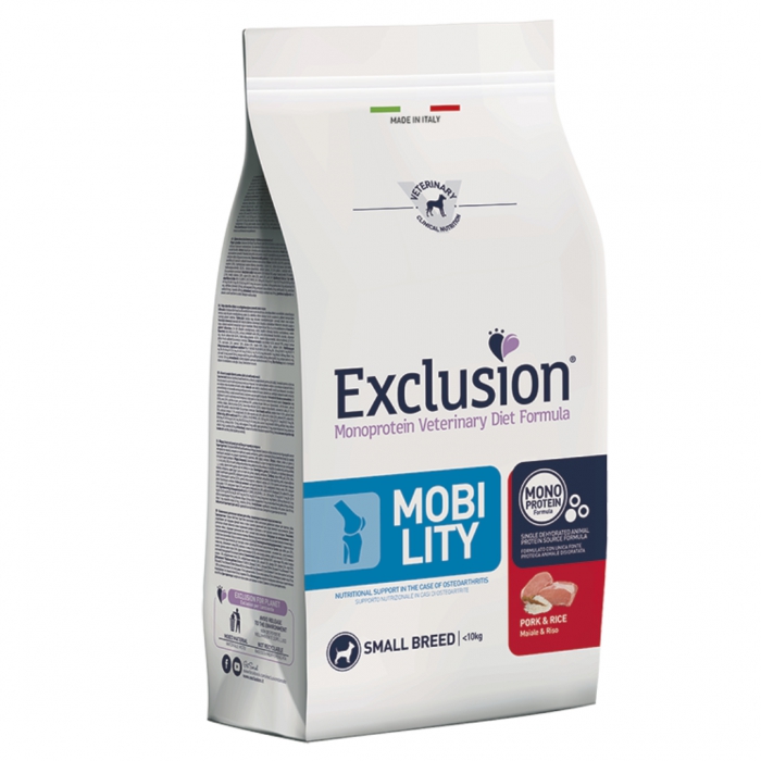 Foto Exculsion - Diet Mobility Small con Maiale e Riso da 2 kg