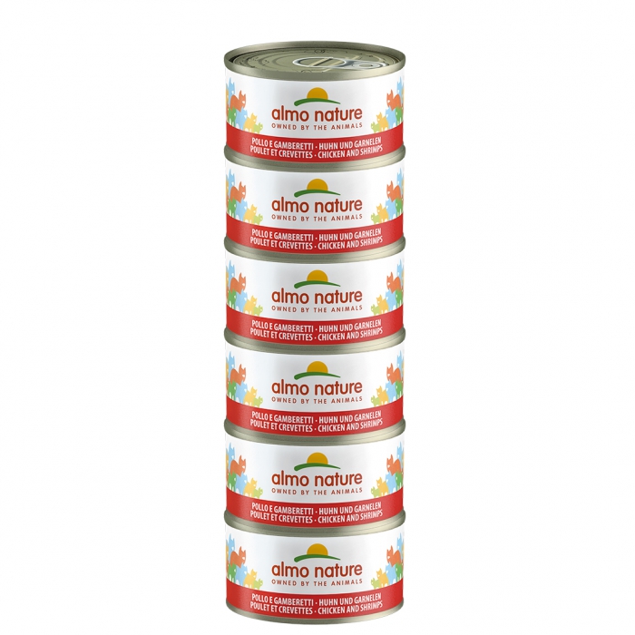 Foto Almo Nature - HFC Megapack con Pollo e Gamberetti da 6x70 g