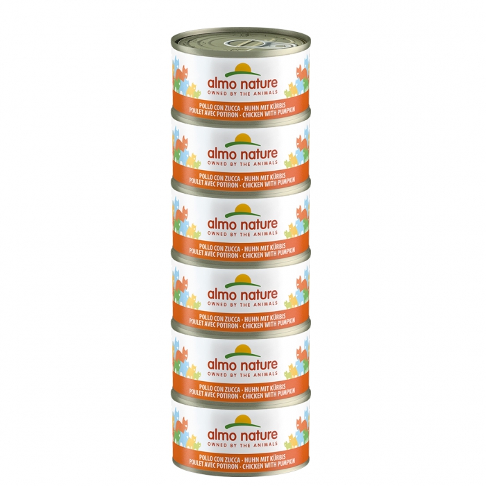 Foto Almo Nature - HFC Megapack con Pollo e Zucca da 6x70g