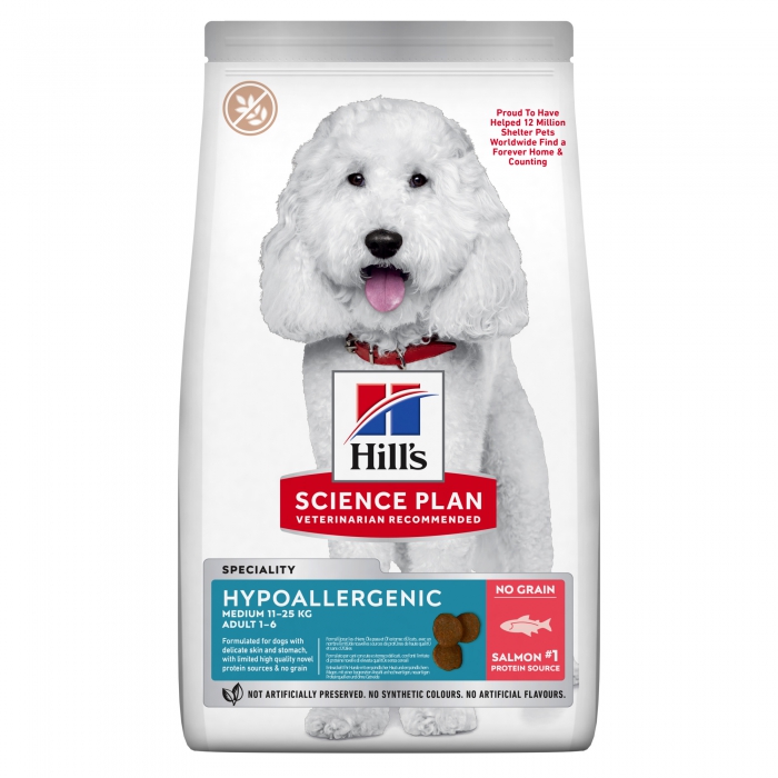 Foto Hill's - Science Plan Canine Adult Hypoallergenic Medium al Salmone da 14 Kg