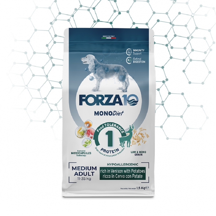 Foto Forza 10 - Mono Diet Medium Adult Cervo con Patate da 1,5 Kg